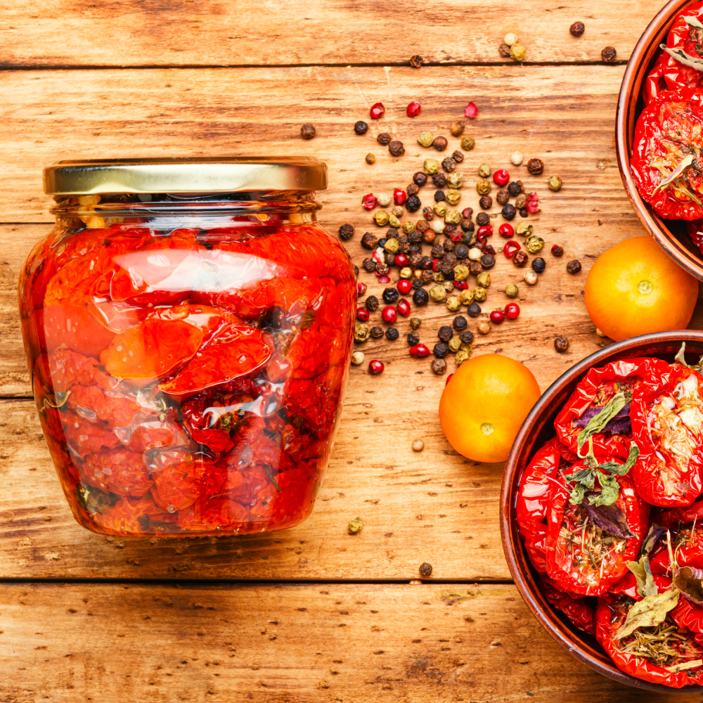 Dried tomatoes sun-dried tomatoes in oil